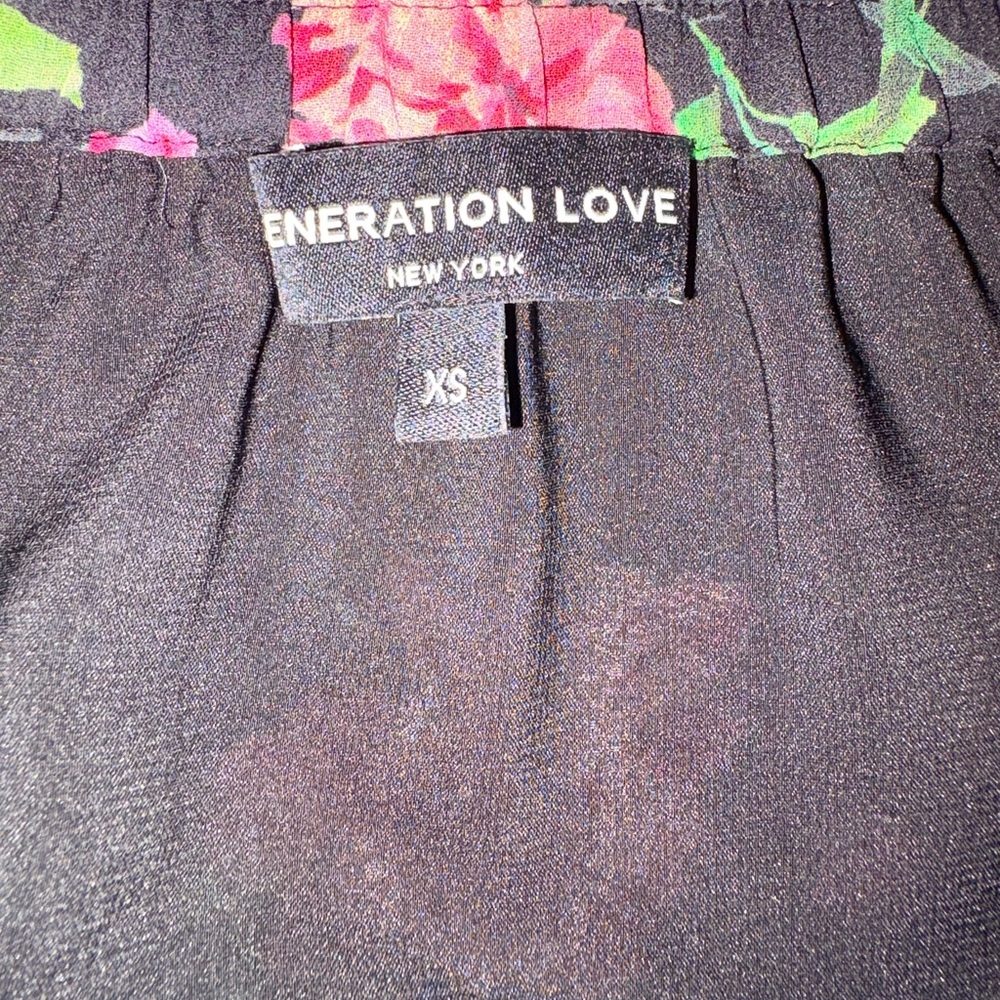 Generation Love Black Floral Mini Skirt - Picture 4 of 5